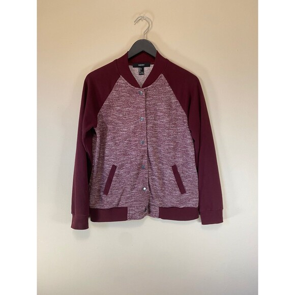 Forever 21 French Terry Bomber/Varsity Style Jacket - Picture 2 of 4